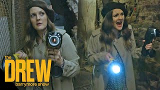 Drew Bravely Tours CBS Studio's Possibly Haunted Basement