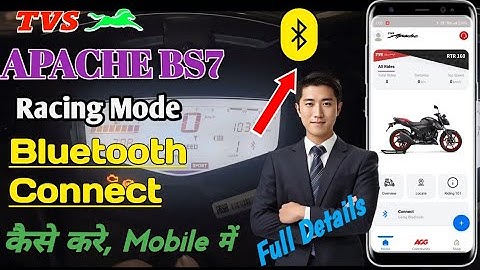 New TVS Apache RTR 160 2V Blutooth Connectivity 2025 Full Details.How to connect blutooth in Apache