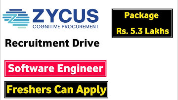 Zycus Off campus Recruitment 2022 | Freshers Can apply