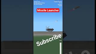 🚚🚀Mini Missile Launcher in sfs #sfs #sfs2 #spaceflightsimulator #missile #missilelauncher #truck