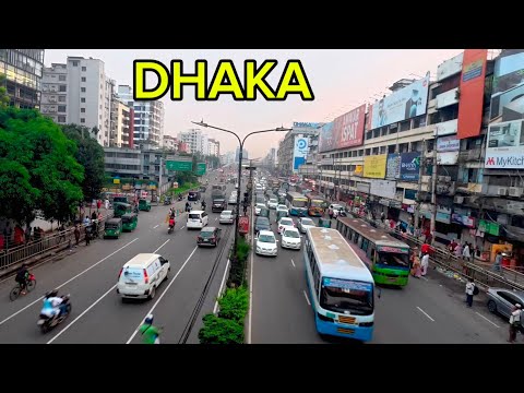CHAOS STREET AMAZING DHAKA CITY BANGLADESH WALK TOUR 4K 60 FPS