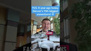 11/5: A year ago today: Denver’s 11th-biggest snowstorm! #colorado #denver #snow #winter