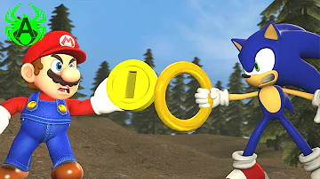 Mario VS Sonic: Coin War [Part 1]