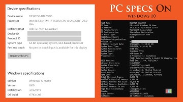 How To Check PC Specs on Windows 10 Using 3 Ways