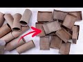 📦 How To Create A Cardstock BOX from TOILET ROLLS - DIY Crafts Tutorial