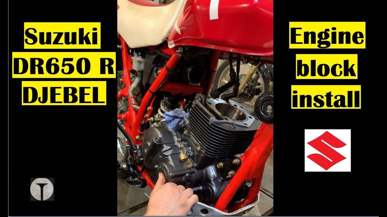 Suzuki DR650 R Restoration Part 7 Installing the engine block and