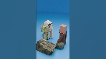 Minecraft Golem vs Sacrifice Satisfying 3D Cloth and Fluid Simulation #minecraft #blender #animation