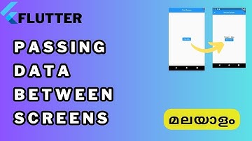 Flutter: Pass Data Between Screens | Stateful & Stateless Widgets | MALAYALAM