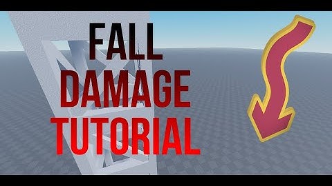 Roblox studio l Fall damage scripting tutorial
