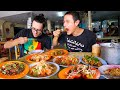 Spicy Thai Street Food 🌶️ GREEN PAPAYA SALAD + Beef Hot Pot! | Food Tour in Khon Kaen, Thailand