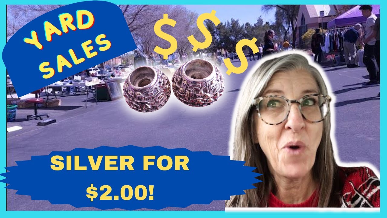 I FOUND SILVER FOR 2.00! Yard Sales and a Flea Market with Picker Road YouTube