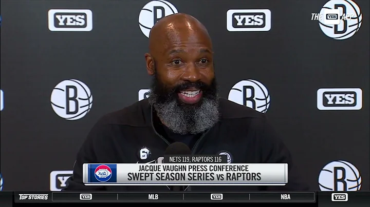 Head Coach Jacque Vaughn after the Nets' win