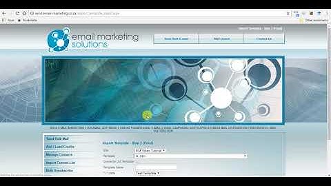How to import my own/custom HTML email (Template Part-3: Importing)