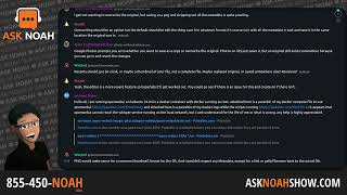 Ask Noah Show 415
This week on Ask Noah we dig into Cosmic desktop and talk about what to do when self hosting goes wrong!
Show Notes & Podcast Download available at https://podcast.asknoahshow.com/415
Support us on Patreon https://www.patreon.com/linuxdelta
Connect with us!
On Twitter https://twitter.com/asknoahshow
On Facebook https://www.facebook.com/asknoahshow
Email The Show live@asknoahshow.com
• Ask Noah Show © CC-BY-ND 2024• Ask Noah Show 415