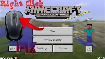 How to fix right click not working in Minecraft pocket edition| Right click not working Android mcpe