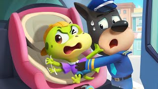 Always Use A Car Seat | Safety Tips | Cartoons for Kids | Sheriff Labrador Police Cartoon