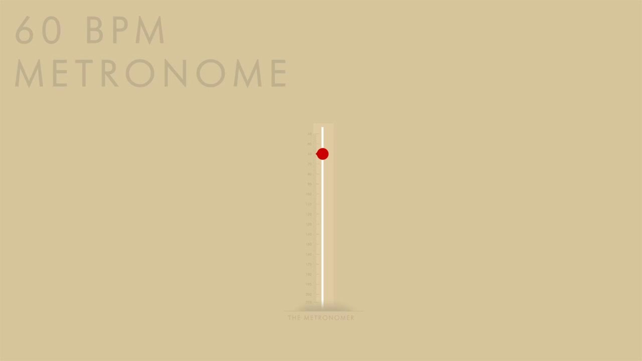 60 BPM Metronome 1 Hour Metronome 60 BPM YouTube