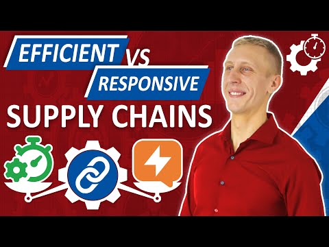 Video: Wat is het verschil tussen een efficiënte en responsieve supply chain en de zakelijke context waarvoor elk het beste werkt?