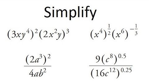 Grade 11 Functions - Simplifying Exponential Expressions (Ch 4.4)