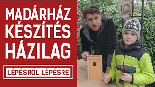 MADÁRHÁZ KÉSZÍTÉS HÁZILAG - (Lépésről-lépésre) - Apa szerint a világ