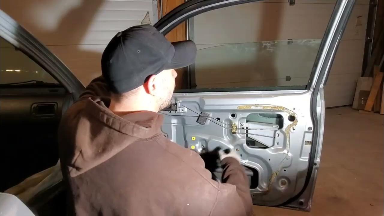 96-2000 Civic manual window regulator replacement - YouTube