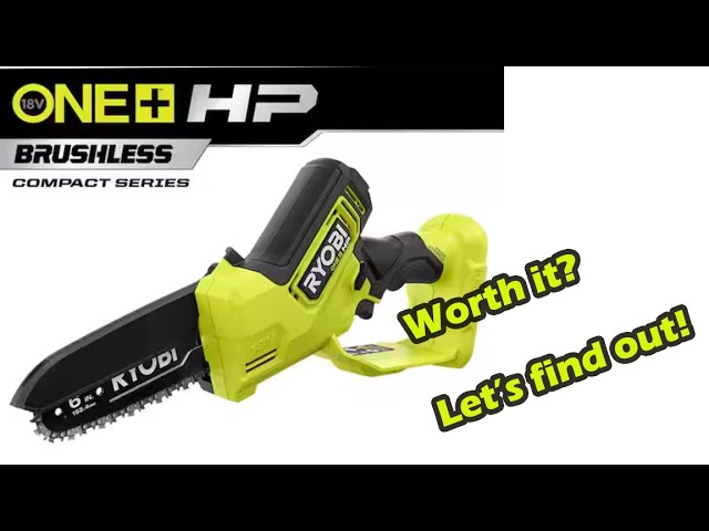 Ryobi One+ 8 in. 18-Volt Lithium-Ion Battery Pruning Chainsaw (Tool-Only) 