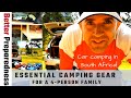 12 Essential Camping Gear for a 4-Person Family | South Africa Weekend Camping!