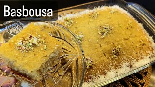 Famous Dessert Basbousa Recipe | Easiest way to make Basbousa try this Eid