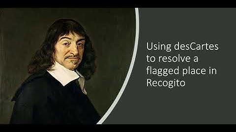 Using the desCartes tool to resolve a flagged place in Recogito