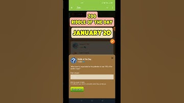 Riddle of the Day Zoo 20 January | Zoo Riddle of the Day  | Zoo Riddle | Riddle of the Day