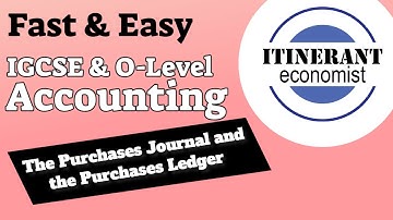 IGCSE and O Level Accounting - The Purchases Journal and the Purchases Ledger