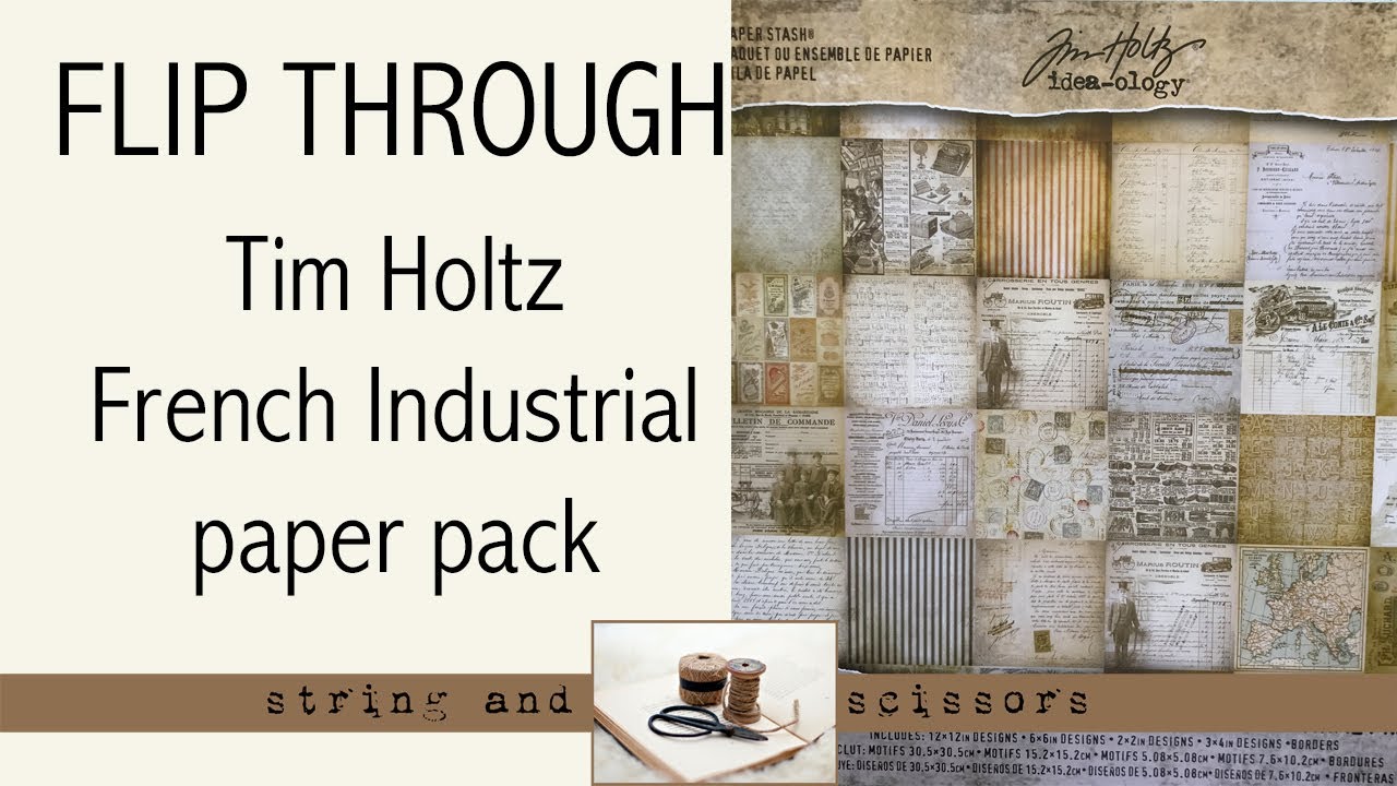 Flip Through : Tim Holtz French Industrial paper pad 