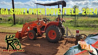 Sunflower Dove Field 2024  Ep. 1 / Discing and Planting