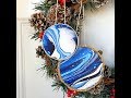 HOLIDAY Acrylic Paint Pouring ORNAMENTS with Fluid ART HOLIDAY Acrylic Paint Pouring ORNAMENTS with Fluid ART