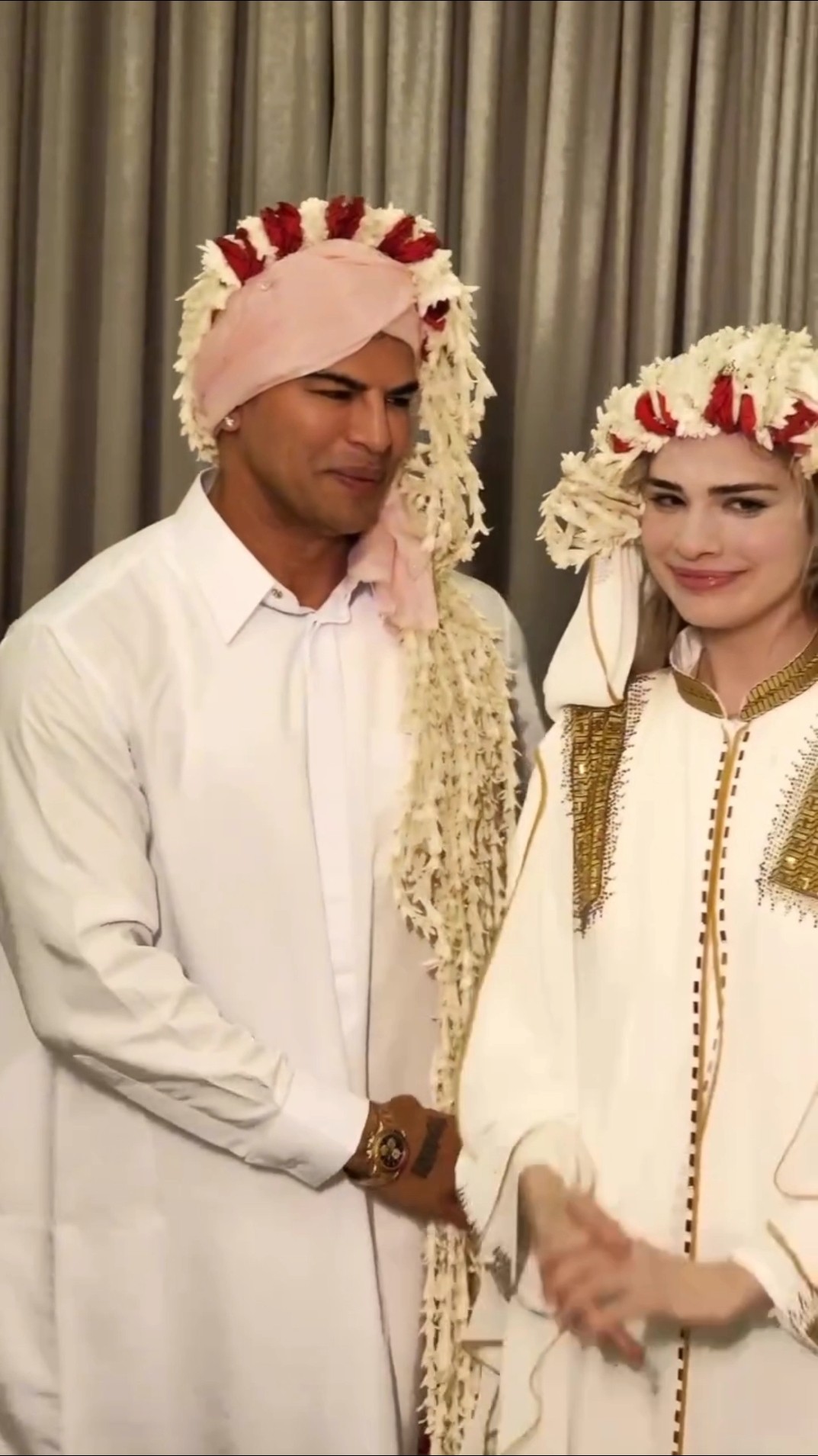 48-year-old actor #sahilkhan marries Milena Aleksandra from Belarus in Dubai ?❤️ #filmykalakar