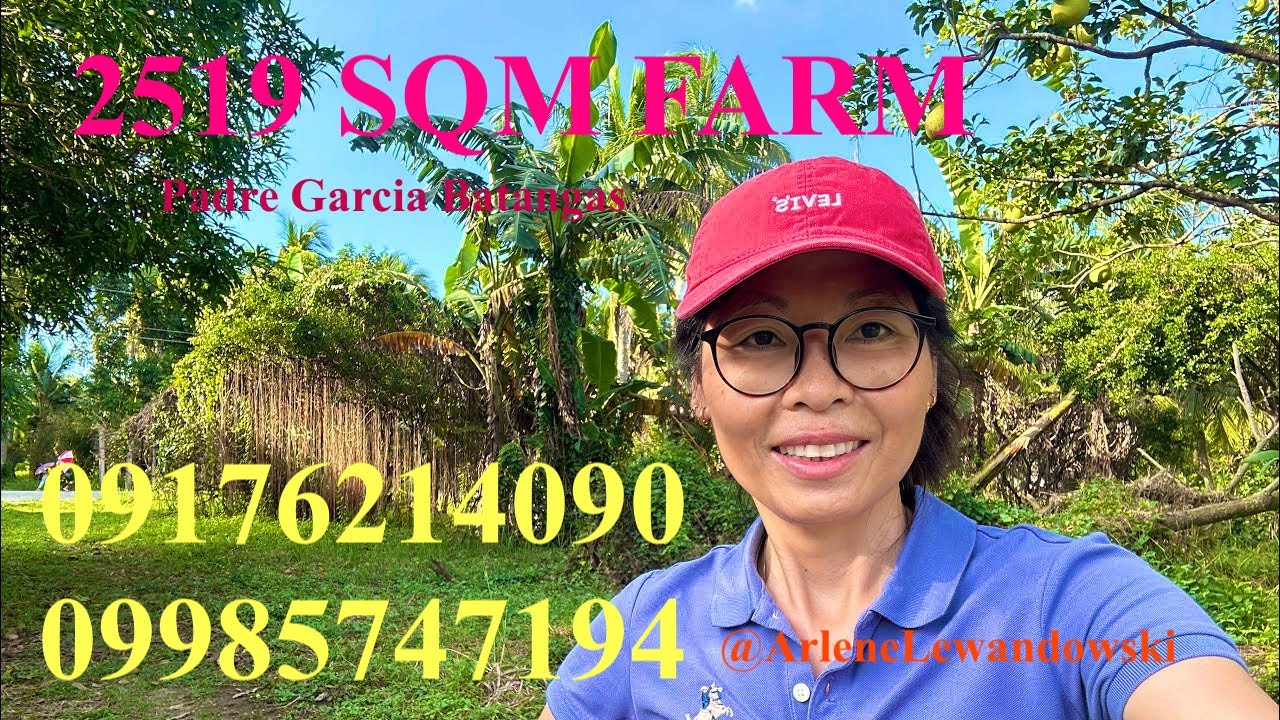 Vlog632: FOR SALE TITLED CORNER LOT 2519 SQM FARM WITH MOUNTAIN VIEW IN PADRE GARCIA BATANGAS PHILS