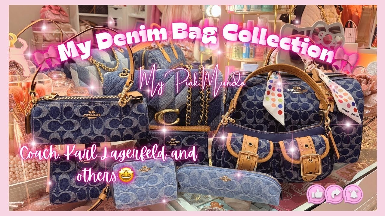 Моя коллекция джинсовых сумок! Включает Coach, Karl Lagerfeld, Juicy Couture, Bershka!