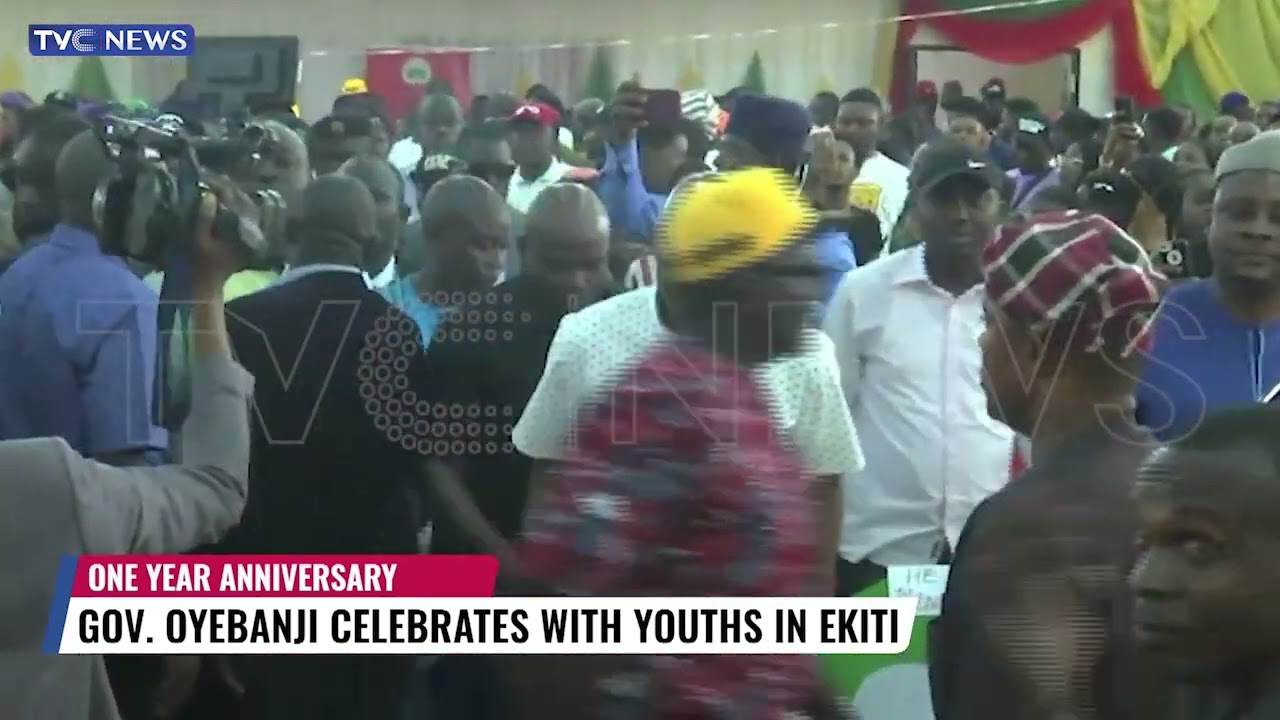 Governor Oyebanji Celebrates With Youths In Ekiti