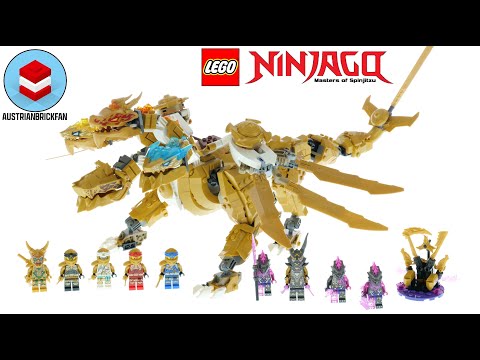 LEGO Ninjago 71774 Lloyd's Golden Ultra Dragon Speed Build