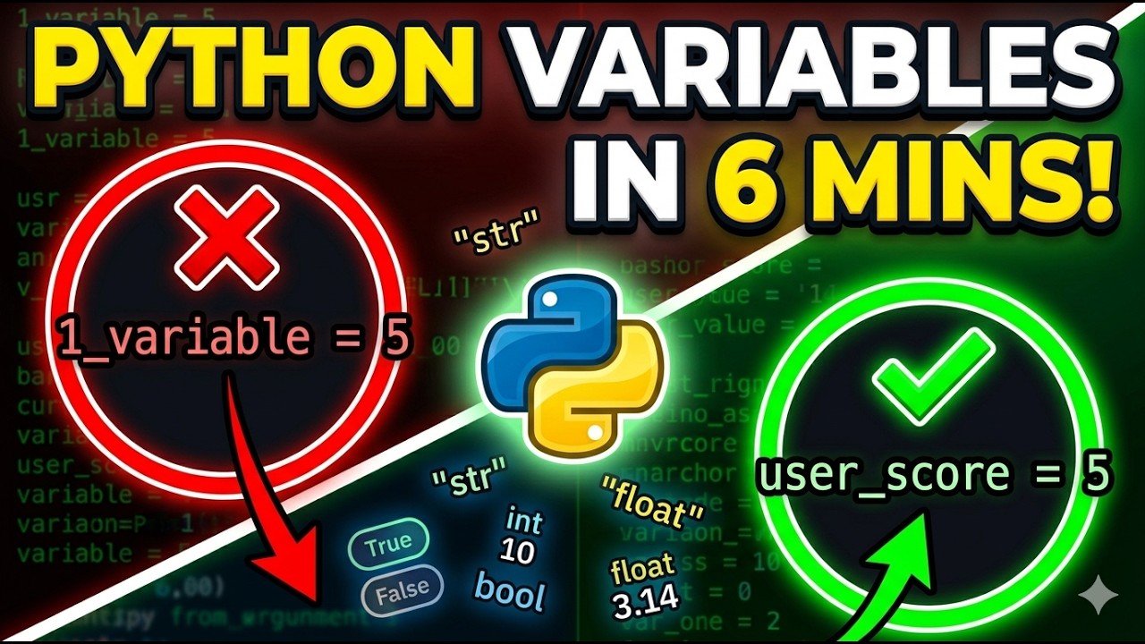 Stop Coding Blind! Master Python Variables in 6 Minutes - YouTube