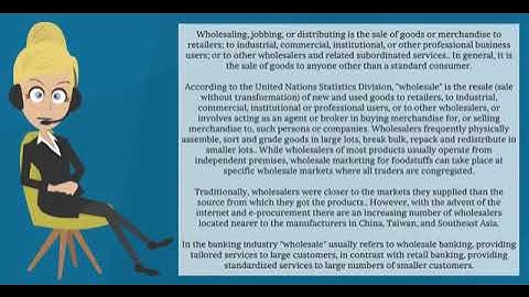 What is WHOLESALE? What does WHOLESALE mean? WHOLESALE meaning