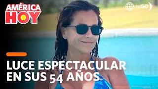 América Hoy: Mónica Sánchez luce deslumbrante a sus 54 años (HOY)