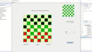 Checkers Project Demo (Minimax Algorithm) using Java