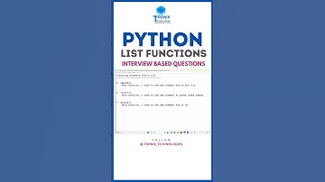 Python Full Course || Python interview Questions || Python Telugu Tutorials | Python List Functions