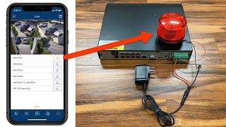 Trigger Alarm Relay Output on Security Camera DVR from iPhone Mobile App