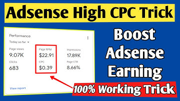 🔥Adsense High CPC Trick | Boost Adsense Earning