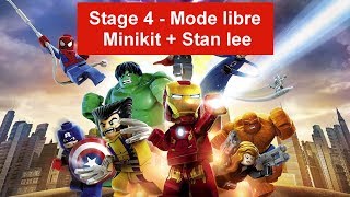 Lego Marvel Super Heroes - stage 4 - mode libre : minkit + stan lee