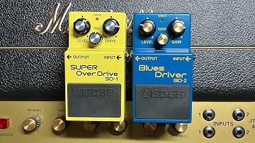 BOSS SD-1 OverDrive vs BOSS BD-2 Blues Driver into a Marshall JTM-45