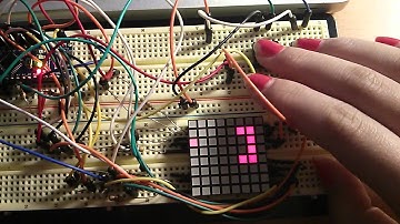 HCI Gadgets Arduino 8x8 LED project