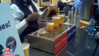 How to Fill a Plastic Beer Glass from the Bottom